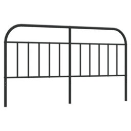 Berkfield Metal Headboard Black 160 Cm - thumbnail 2
