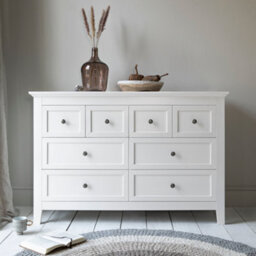 Nöa & Nani Noa Nani Chest Of Drawers 8 Drawer In Classic White Karlstad - thumbnail 2