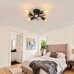 Vintage Ceiling Light Industrial Chandelier Lamp E27 4 Bulb Metal Kitchen Hotelg Lamp Metal Pendant Ligh - thumbnail 7