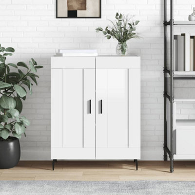 Berkfield Sideboard High Gloss White 69.5X34X90 Cm Engineered Wood - image 1