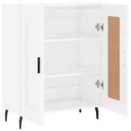 Berkfield Sideboard High Gloss White 69.5X34X90 Cm Engineered Wood - thumbnail 6