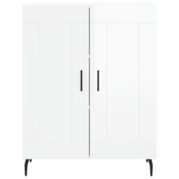 Berkfield Sideboard High Gloss White 69.5X34X90 Cm Engineered Wood - thumbnail 5