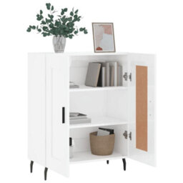 Berkfield Sideboard High Gloss White 69.5X34X90 Cm Engineered Wood - thumbnail 4