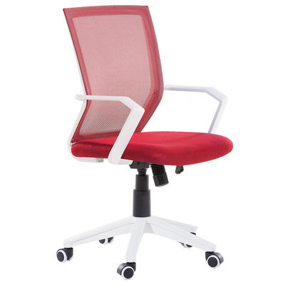 Beliani Office Chair Relief Red - image 1