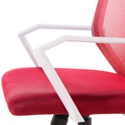 Beliani Office Chair Relief Red - thumbnail 7