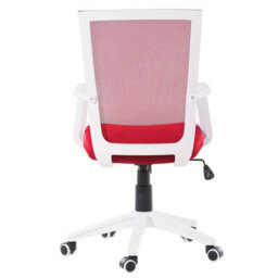 Beliani Office Chair Relief Red - thumbnail 5