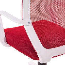 Beliani Office Chair Relief Red - thumbnail 9