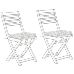 Beliani Set Of 2 Garden Chair Cushions Fiji 29 X 38 Cm Mint Green - thumbnail 4