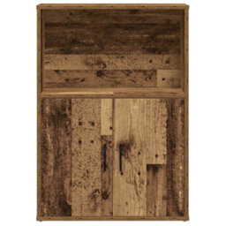 Berkfield Bookcase Old Wood 60X24X85 Cm Engineered Wood - thumbnail 4