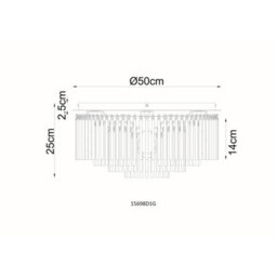 Luminosa Lighting Luminosa Gorley Ceiling Light Matt Black Green Glass Shade 5X E27 - thumbnail 6