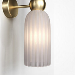 Luminosa Lighting Luminosa Maytoni Antic Modern 2 Light Up & Down Wall Lamp Gold, White Shade, E14 - thumbnail 5