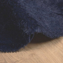 Vidaxl Shaggy Rug High Pile Navarra Navy 120X120 Cm Polyester - thumbnail 5