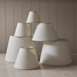 Loops Elegant 40Cm Vintage White Tapered Lamp Shade With Almond Edge - thumbnail 7