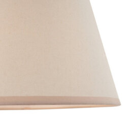 Loops Elegant 40Cm Vintage White Tapered Lamp Shade With Almond Edge - thumbnail 2