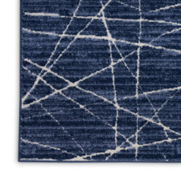 Blue Ivory Abstract Luxurious Modern Easy To Clean Rug For Bedroom & Living Room-160Cm X 221Cm - thumbnail 5