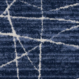 Blue Ivory Abstract Luxurious Modern Easy To Clean Rug For Bedroom & Living Room-160Cm X 221Cm - thumbnail 4