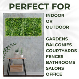 Artificial Plant Flower Living Wall Panels Realistic - Beacon Fern - Indoor / Outdoor - 1M X 1M - Home, Garden, Office - thumbnail 6