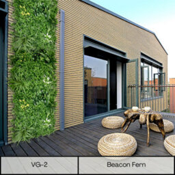 Artificial Plant Flower Living Wall Panels Realistic - Beacon Fern - Indoor / Outdoor - 1M X 1M - Home, Garden, Office - thumbnail 3