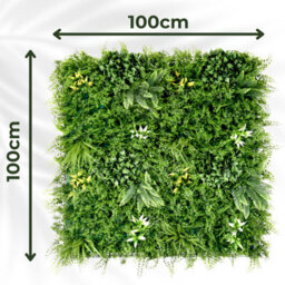Artificial Plant Flower Living Wall Panels Realistic - Beacon Fern - Indoor / Outdoor - 1M X 1M - Home, Garden, Office - thumbnail 4