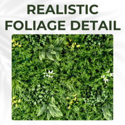 Artificial Plant Flower Living Wall Panels Realistic - Beacon Fern - Indoor / Outdoor - 1M X 1M - Home, Garden, Office - thumbnail 7