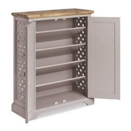 Statement Furniture Florence Shoe Storage Cabinet Wooden Shoe Rack - Truffle - thumbnail 4