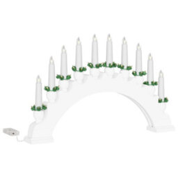 Vidaxl Christmas Candle Arch With 10 Led Candles 3 Pcs White - thumbnail 6