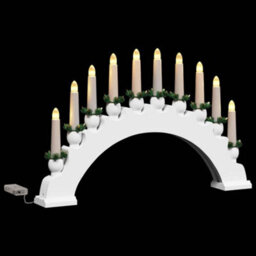 Vidaxl Christmas Candle Arch With 10 Led Candles 3 Pcs White - thumbnail 5