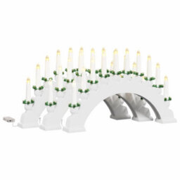 Vidaxl Christmas Candle Arch With 10 Led Candles 3 Pcs White - thumbnail 2