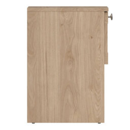Wyld Haus Cherryfern Natural Oak Bedside Table 1 Drawer 1 Open Shelf Compact Matt Finish - thumbnail 6