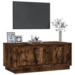 Berkfield Durable Coffee Table Smoked Oak 102X50X44 Cm Engineered Wood - thumbnail 4
