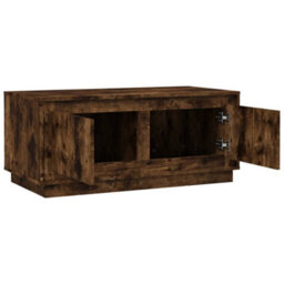 Berkfield Durable Coffee Table Smoked Oak 102X50X44 Cm Engineered Wood - thumbnail 7