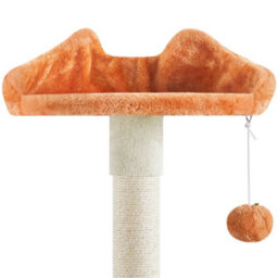 Yaheetech Beige 165Cm Multilevel Cat Tree Plush Cat Tower Medium - thumbnail 8