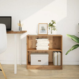 Berkfield Bookcase Artisian Oak 80X24X76 Cm Engineered Wood - thumbnail 3