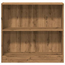Berkfield Bookcase Artisian Oak 80X24X76 Cm Engineered Wood - thumbnail 4