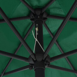 Berkfield Durable Outdoor Parasol With Aluminium Pole 270X246 Cm Green - thumbnail 5