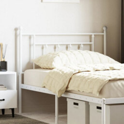 Berkfield Metal Headboard White 107 Cm - thumbnail 1