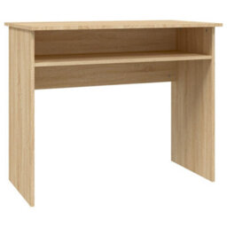 Berkfield Modern Desk Sonoma Oak 90X50X74 Cm Engineered Wood - thumbnail 1