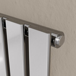 Agadon Lola Vertical Designer Panel Radiator 1800 X 600 mm Chrome - thumbnail 3