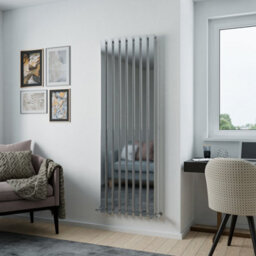 Agadon Lola Vertical Designer Panel Radiator 1800 X 600 mm Chrome