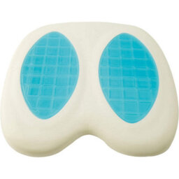 Memory Foam And Gel Filled Cushion - Lower Back Support Orthopaedic Posture Pad - Measures 45 X 42 X 5Cm - thumbnail 2