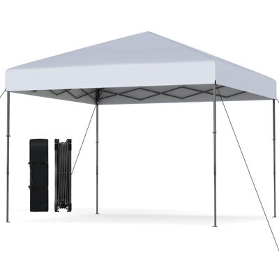Gainoom 300 X 295 Cm Pop Up Canopy Tent White Foldable Outdoor Sunshade Patio Shelter Gazebo - image 1
