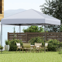 Gainoom 300 X 295 Cm Pop Up Canopy Tent White Foldable Outdoor Sunshade Patio Shelter Gazebo - thumbnail 5