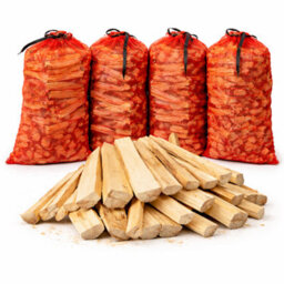 Shelby Wood Company 25Kg 4 X Xl Bags Kindling Kiln Dried - Perfect For Open Fires, Wood Burning Stoves. Bbq's, Log Burners And Camp Fires - thumbnail 4