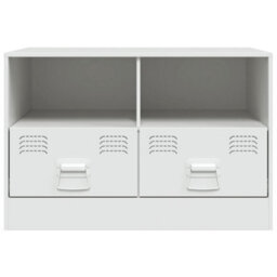 Berkfield Tv Cabinets 2 Pcs White 67X39X44 Cm Steel - thumbnail 5