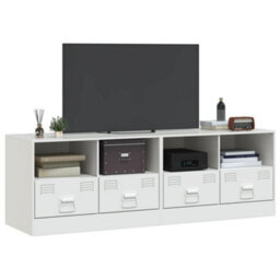 Berkfield Tv Cabinets 2 Pcs White 67X39X44 Cm Steel - thumbnail 3