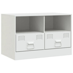 Berkfield Tv Cabinets 2 Pcs White 67X39X44 Cm Steel - thumbnail 7