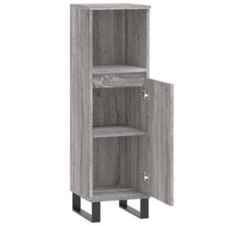 Vidaxl Bathroom Cabinet Grey Sonoma 30X30X100 Cm Engineered Wood - thumbnail 5