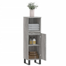 Vidaxl Bathroom Cabinet Grey Sonoma 30X30X100 Cm Engineered Wood - thumbnail 4