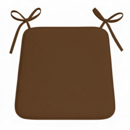 Foam Seat Pad With Ties Comfortable Chair Cushion For Dining, Kitchen Garden Seating Chocolate - thumbnail 2
