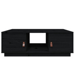 Berkfield Modern Coffee Table Black 100X50X35 Cm Solid Wood Pine - thumbnail 6